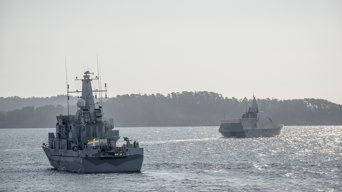 De nya ledningssystemen ska installeras på ett antal av marinens fartyg och ledningsplatser. Foto: Hampus Hagstedt/Försvarsmakten