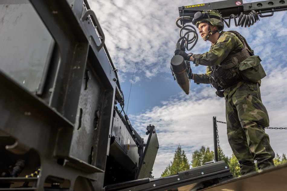 FMV har beställt BONUS-granater till Archer. Foto: Försvarsmakten