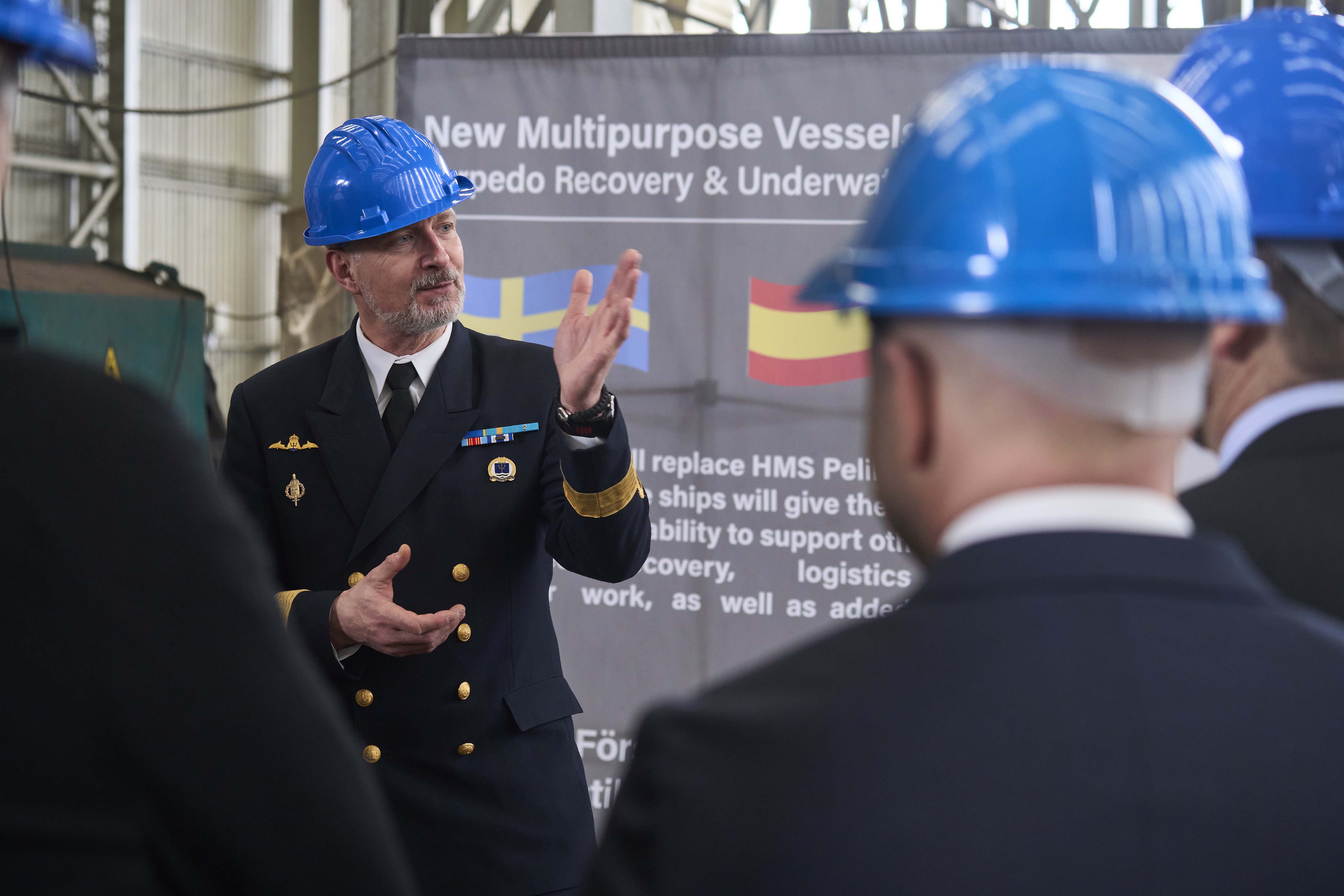 Fredrik Lindén, chef för FMV:s verksamhetsområde marinmateriel. Foto: Astilleros Armon