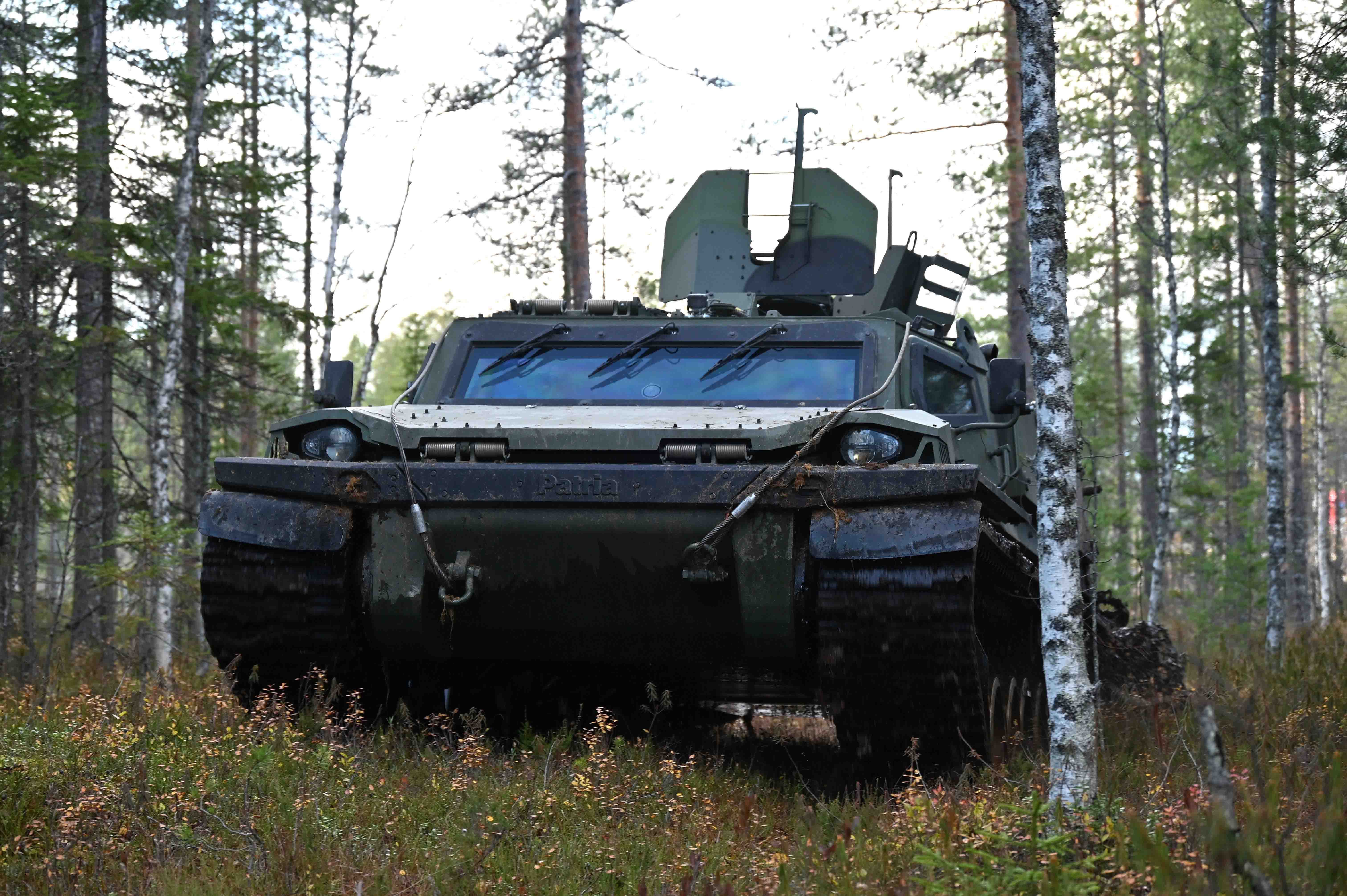 Bandgående fordon TrackX. foto: Patria