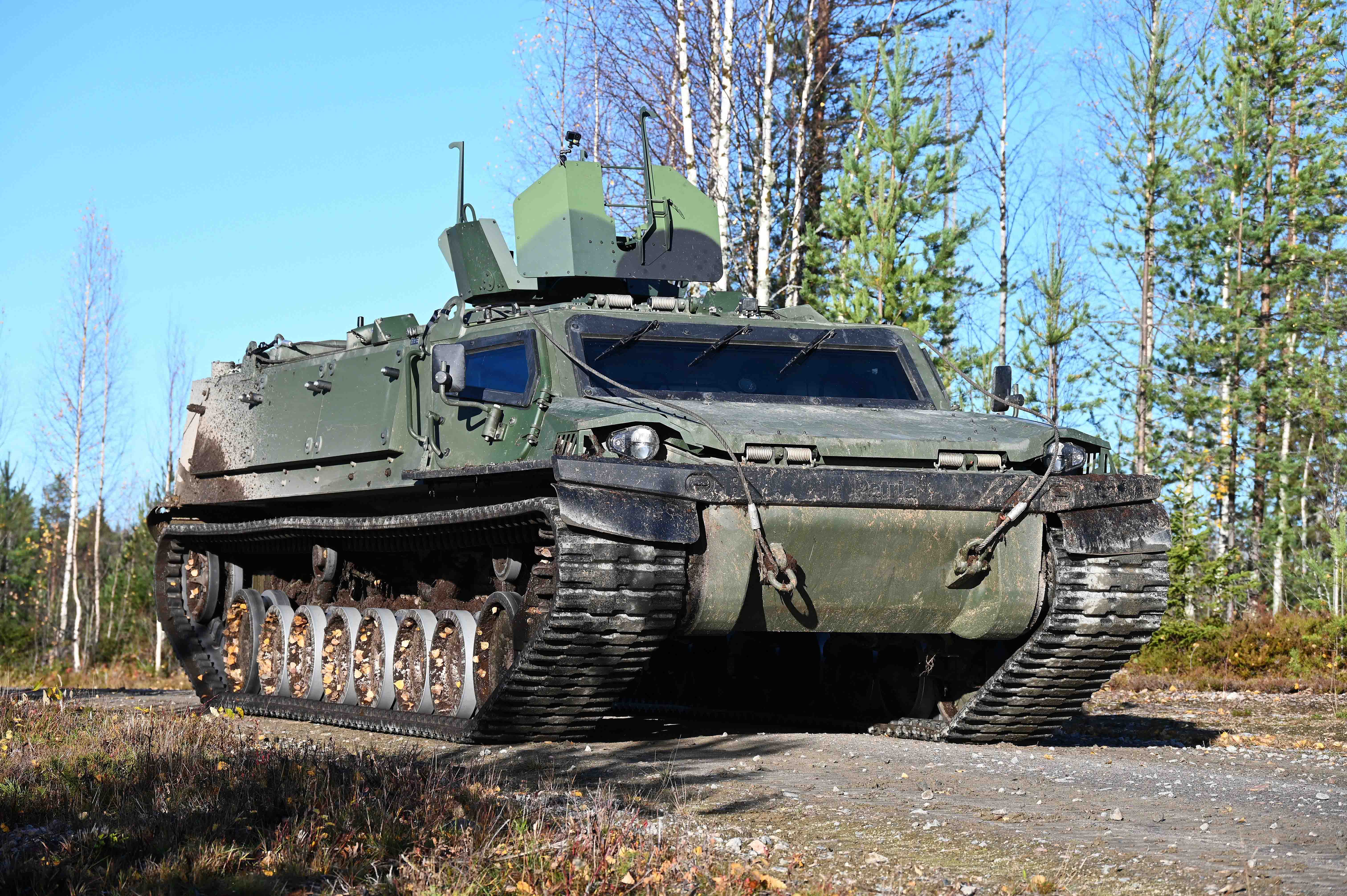 Bandgående fordon TrackX. foto: Patria