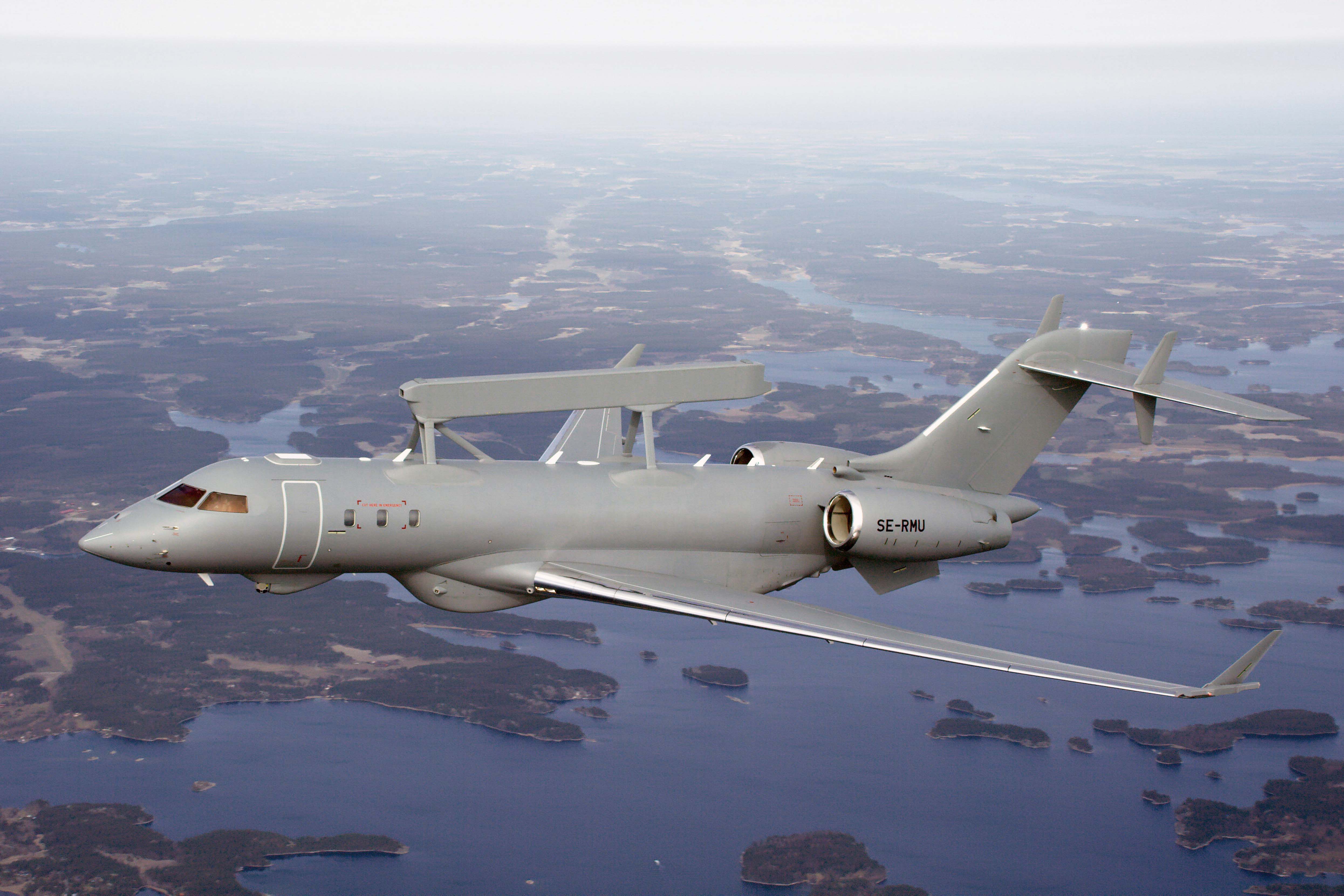 GlobalEye AEW&C (Airborne Early Warning and Control). Foto: Saab