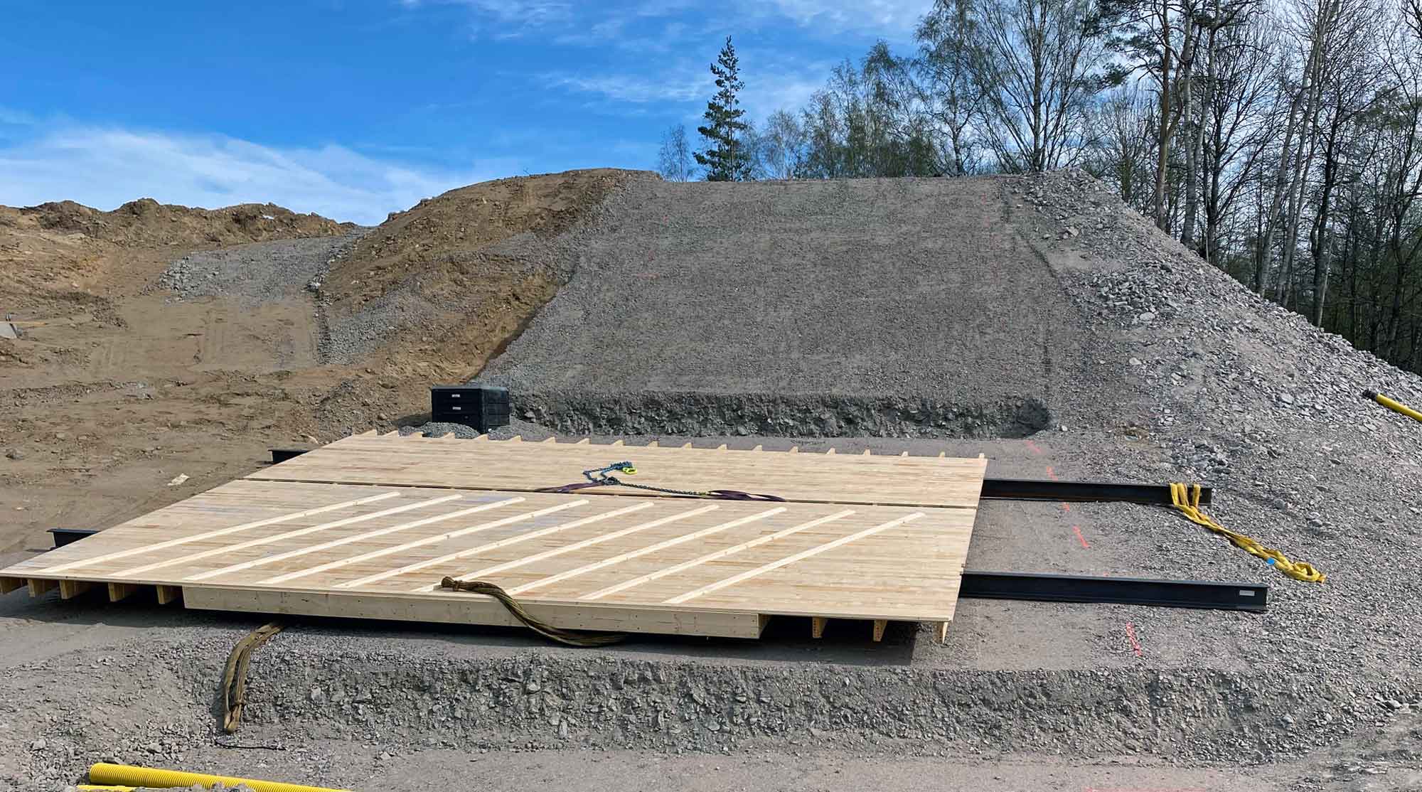 Uppbyggnad av plan i 10 och 31 graders lutning