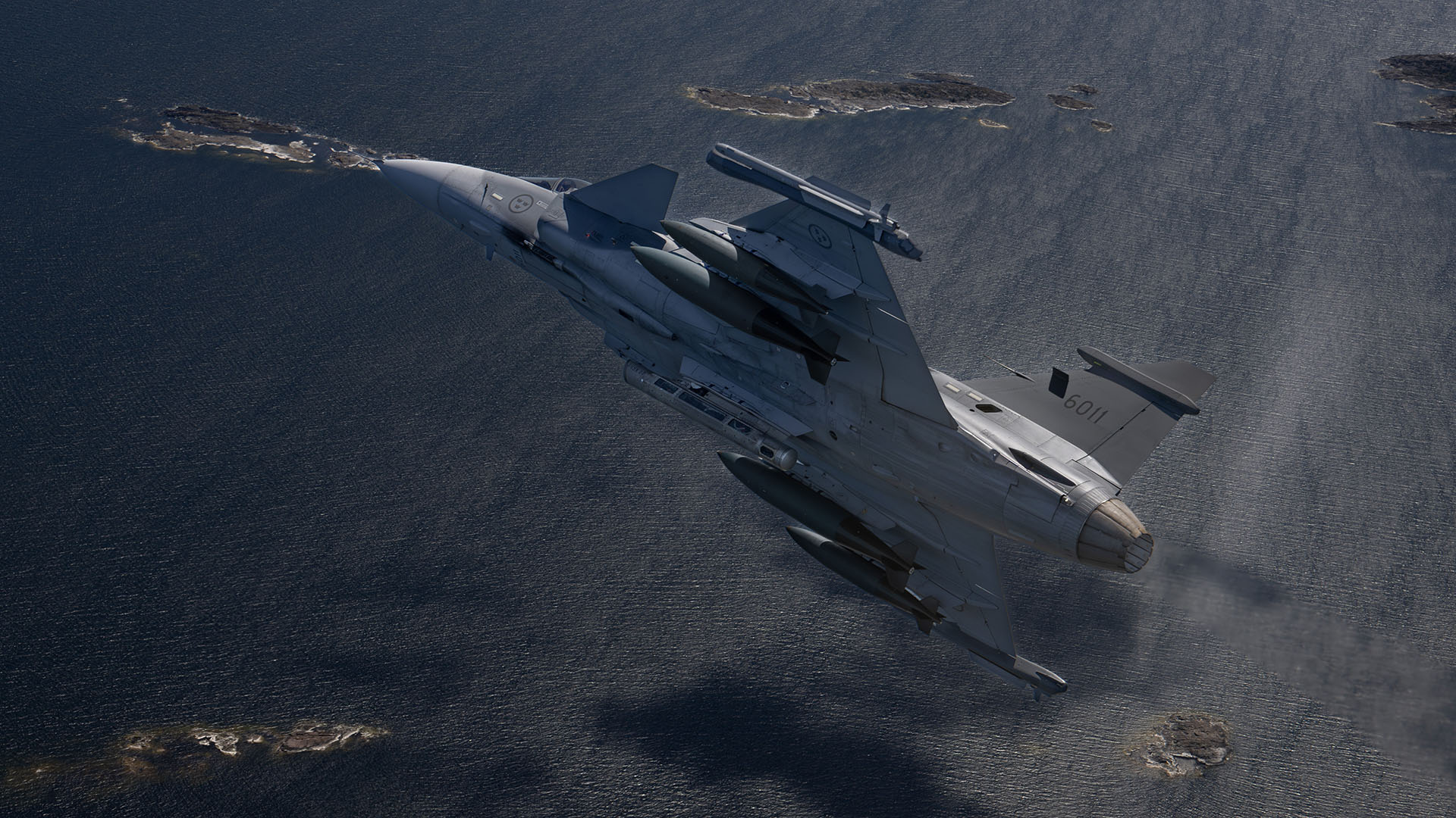 Mk82-bomber på Jas 39 Gripen E. Foto: Saab AB, Jörgen Ericsson