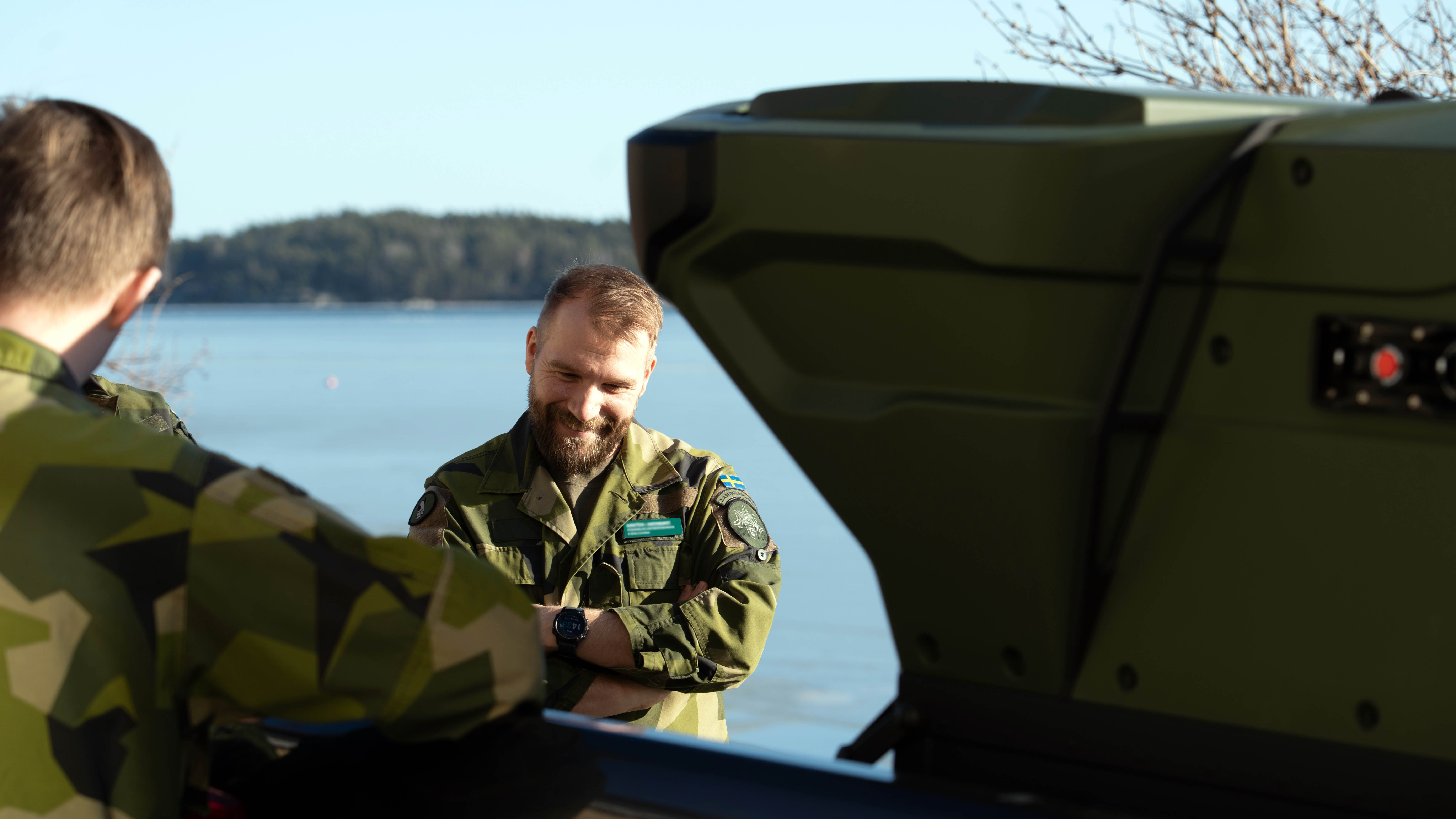 Utbildning i radarsystem för instruktörer vid marinens amfibieförband. Foto: FMV