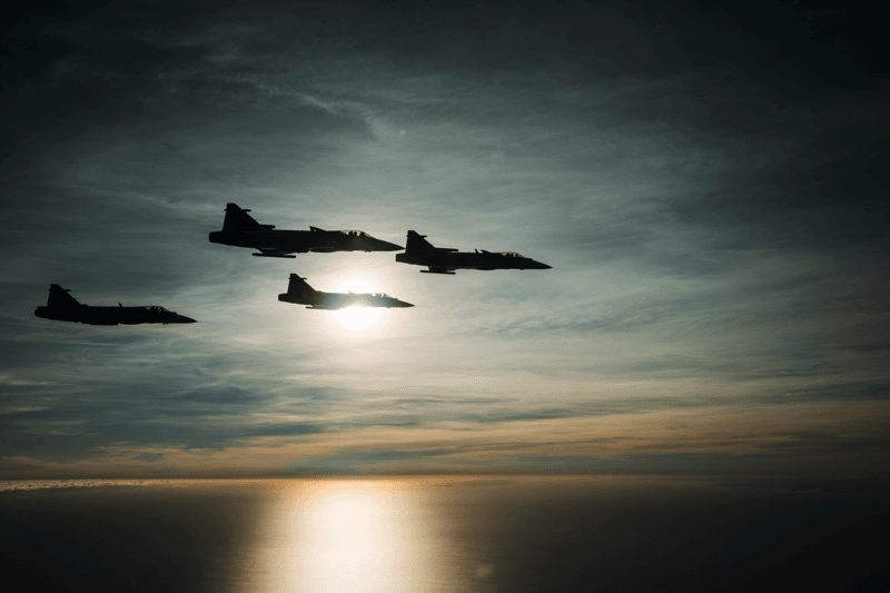 Gripen 39 E. Foto: Saab