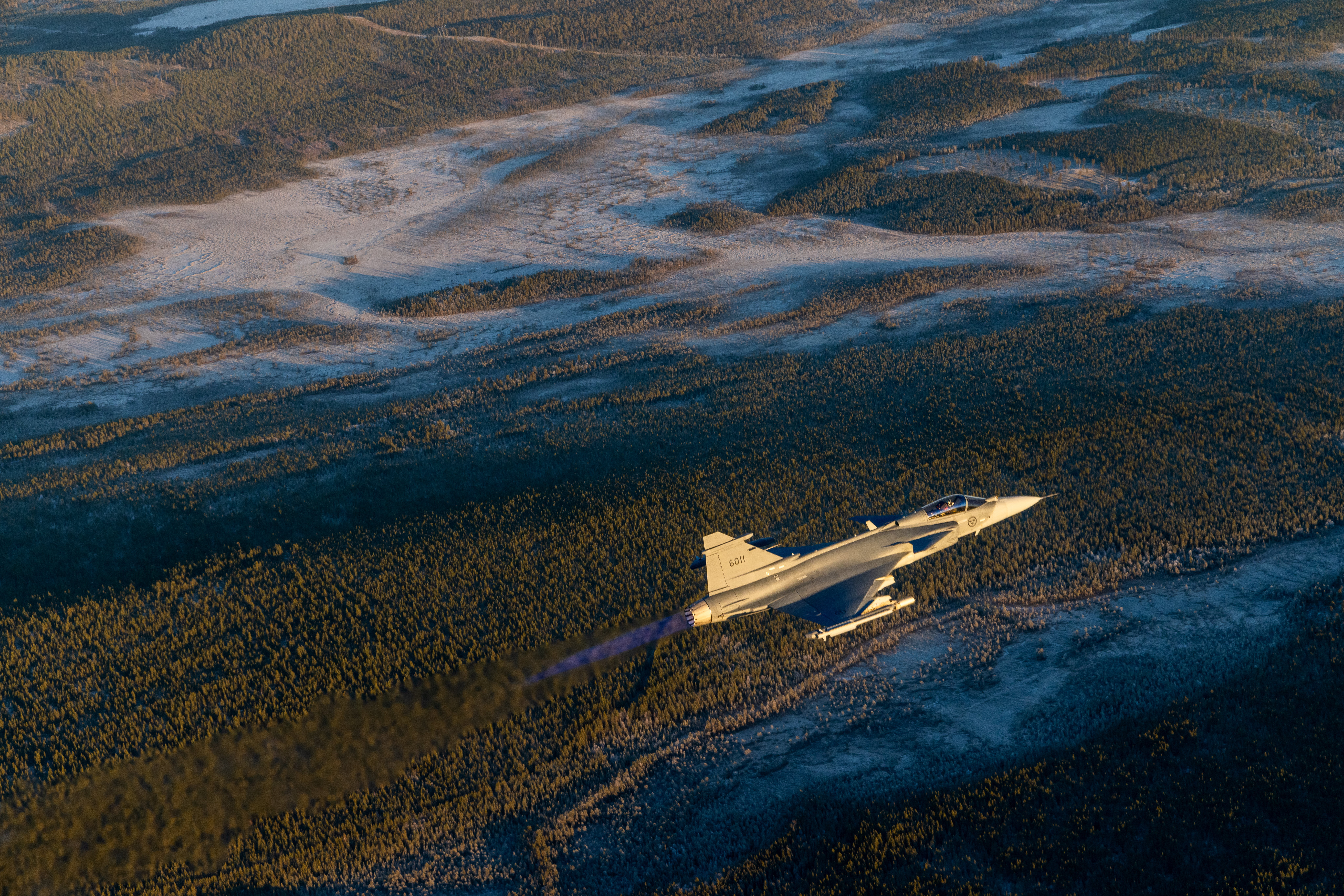 JAS 39 Gripen E. Foto: Linus Svensson / Saab