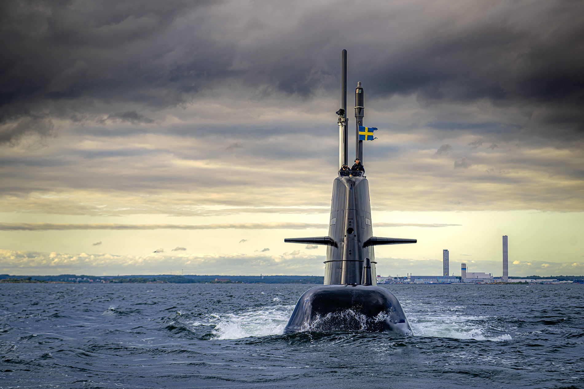 HMS Halland. Foto: Saab