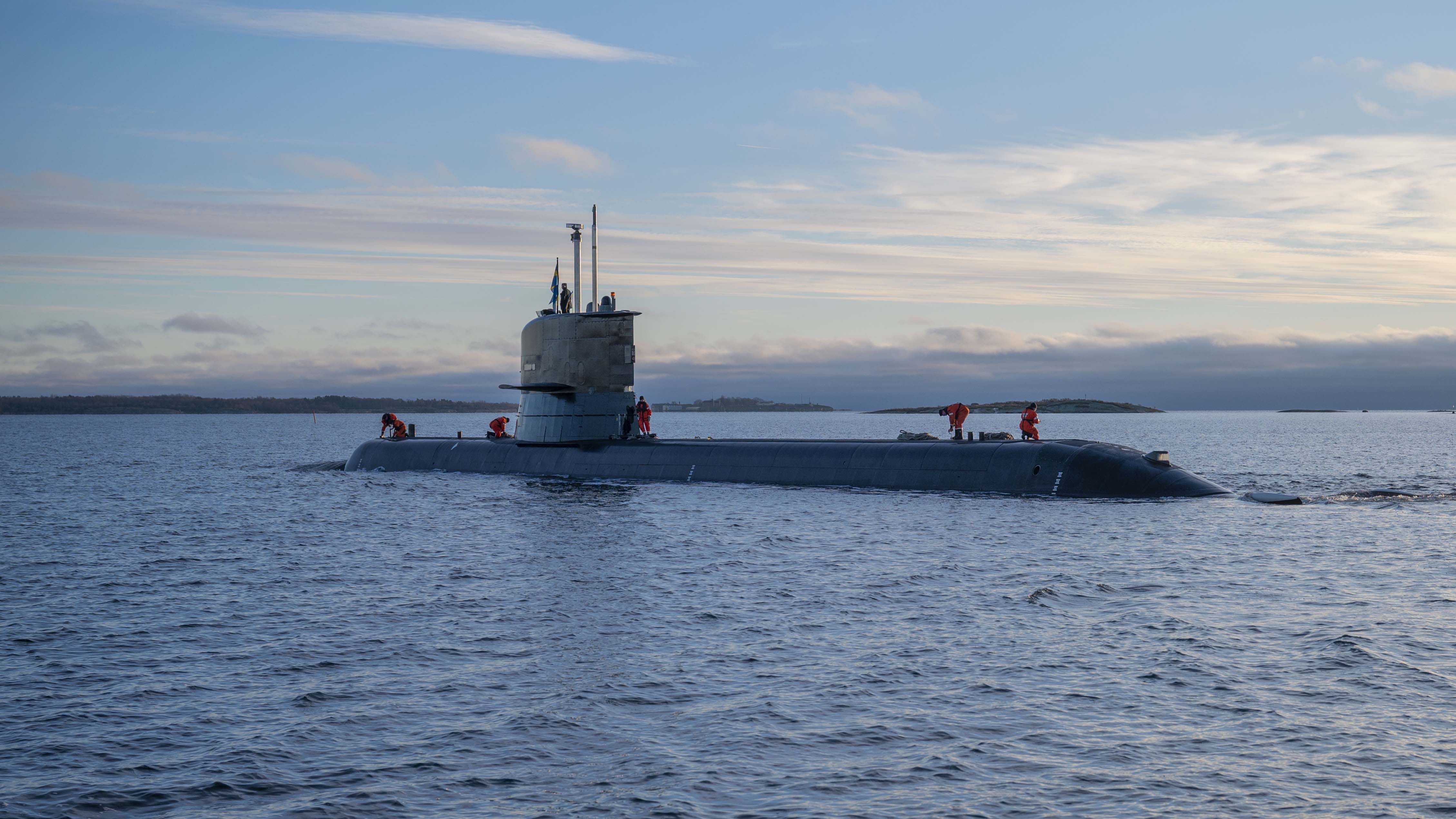 HMS Södermanland som ska hyras ut till Polen. Foto: Försvarsmakten