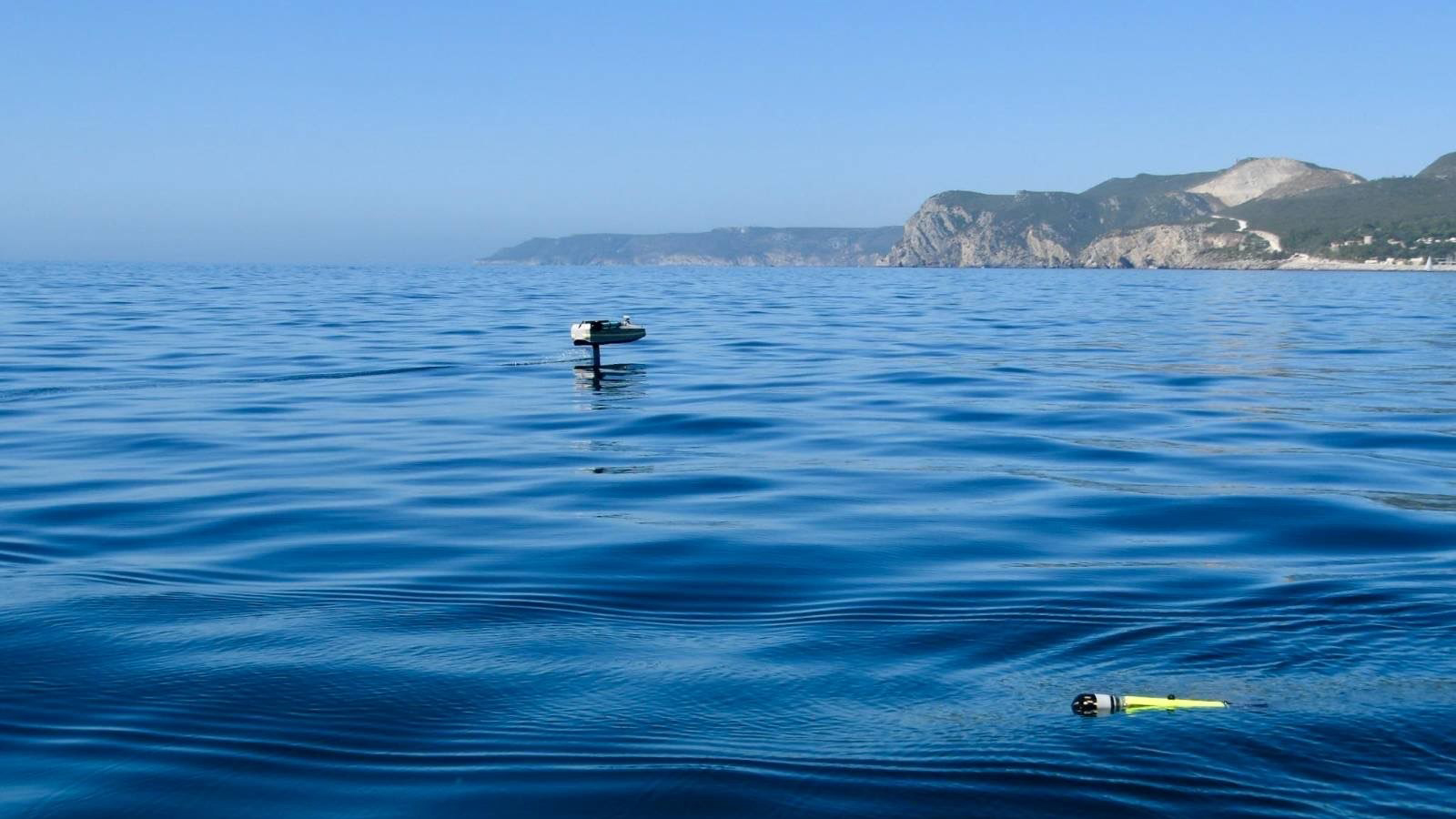 Farkosten Evolo under övningen i Portugal. Foto: Jakob Kuttenkeuler, KTH