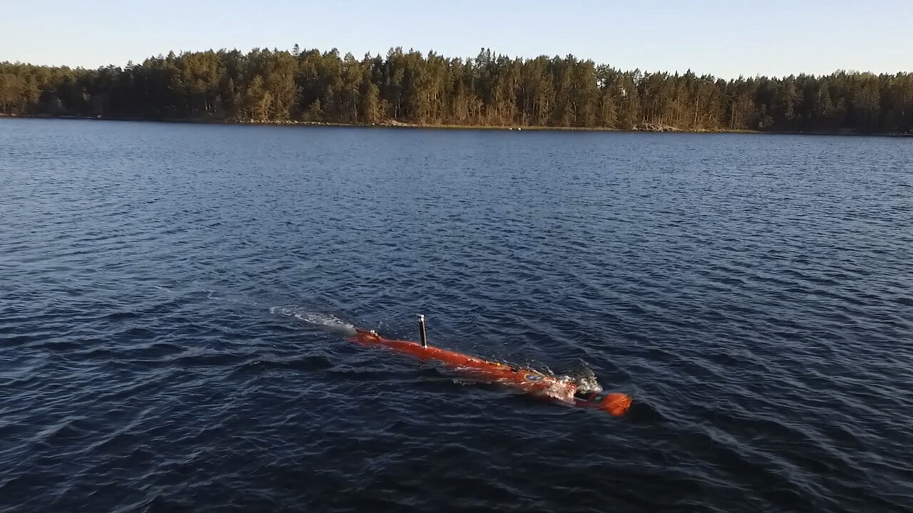 Undervattensfarkost AUV62-MR för minjakt. Foto: Saab