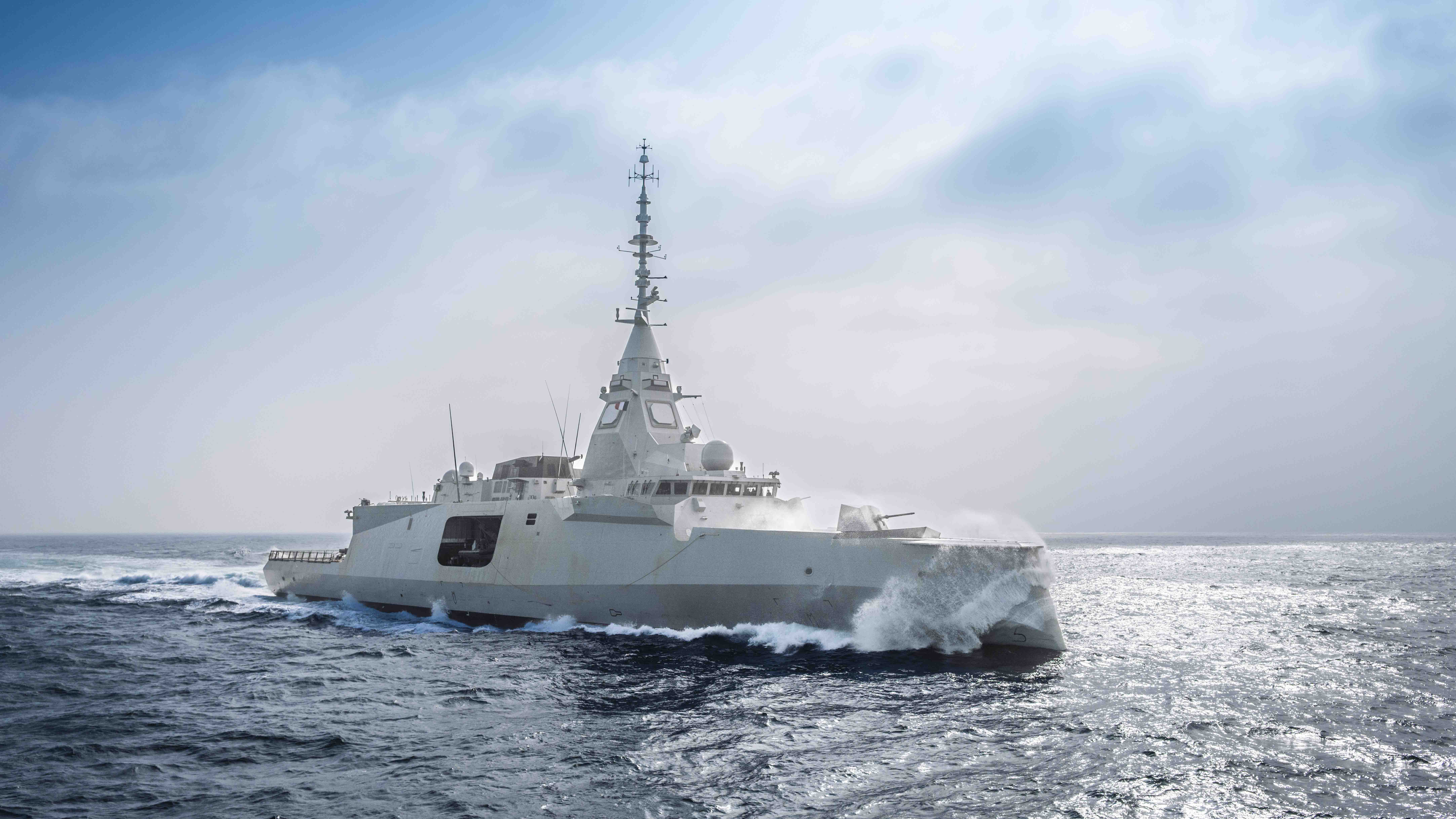 Ytstridsfartyget FDI eller Frégate de Dèfence et d’Intervention. Foto: Naval Group