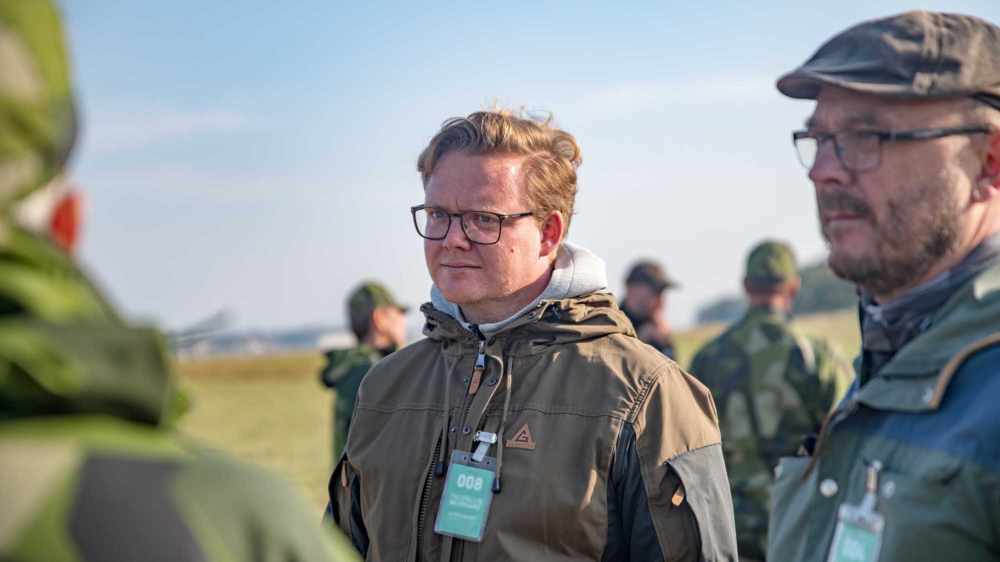 Johan Dahlbäck är systemingenjör vid FMV Flygmateriel och den som hållit samman arbetet kring utvärderingen från FMV:s sida. Foto: Robin Krüger, Försvarsmakten