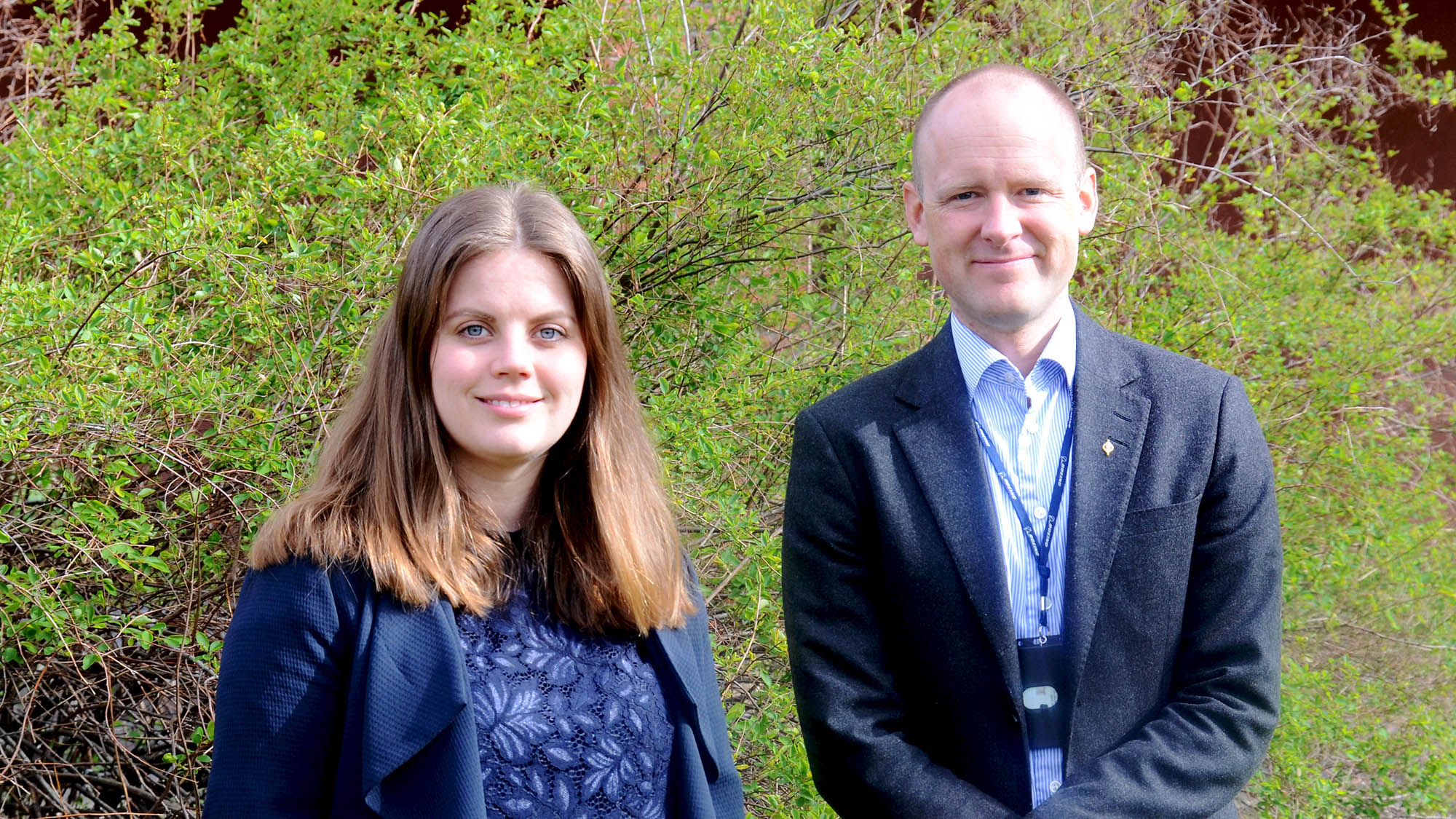 Malin Olofsson och  Andreas Säf Pernselius.