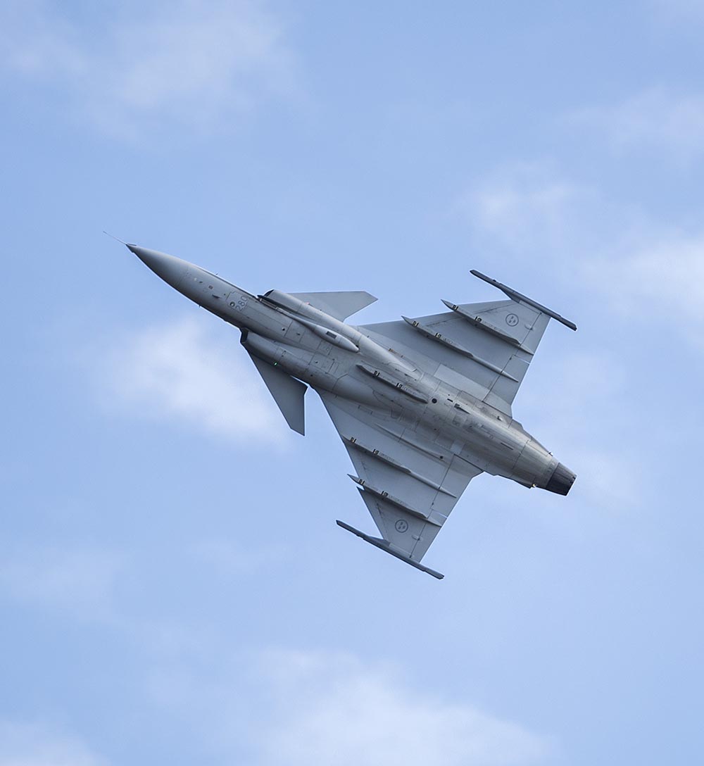 JAS 39 Gripen i luften